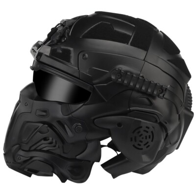 Tactische paintball airsoft helm met verstelbare kinriem helm rijden