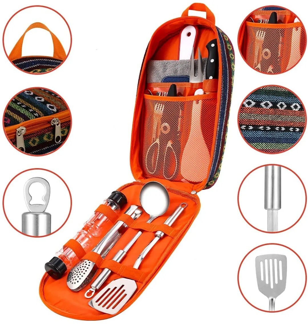 Camping Cooking Utensils Set Kitchenware Cookware Equipment Out/Indoor Gear Kit alternate view 3