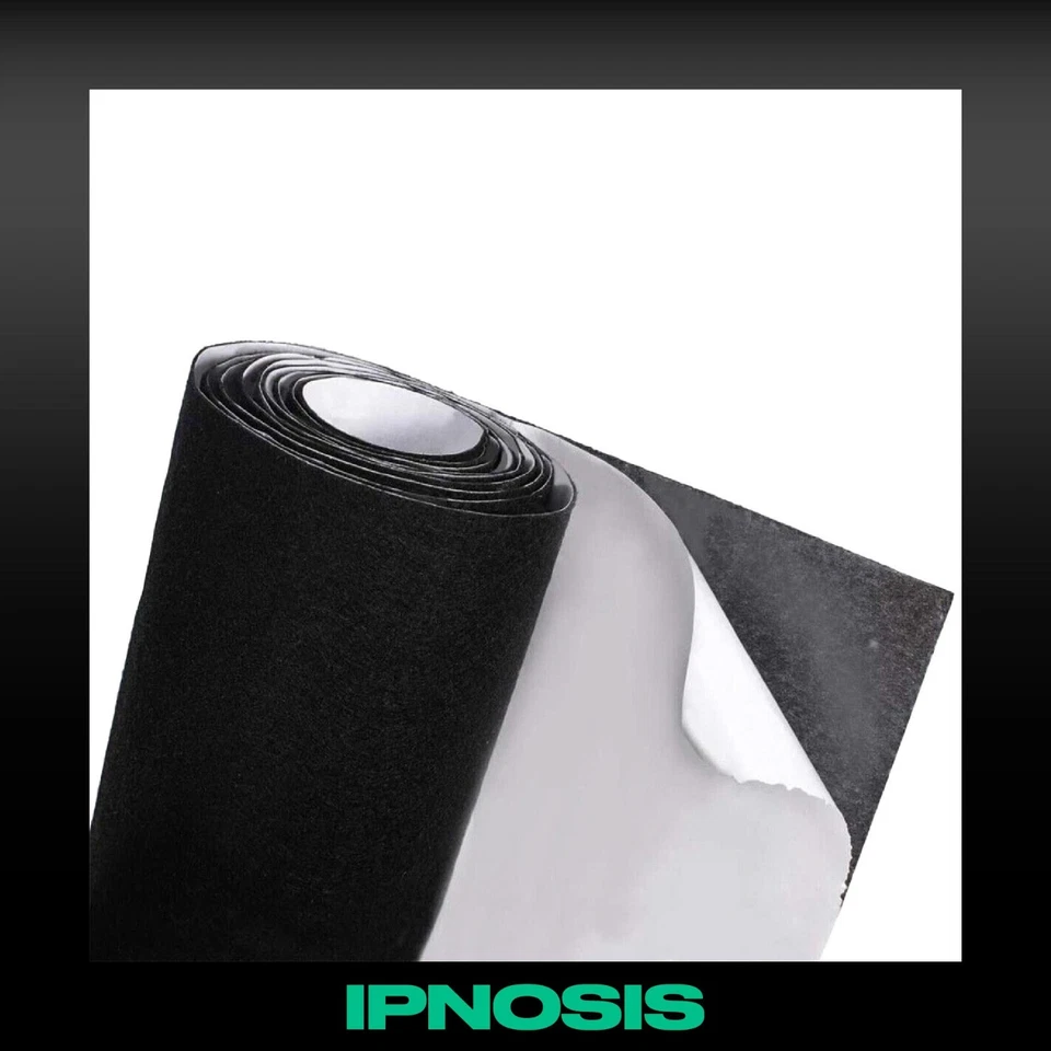Moquette acustica adesiva nera fonoassorbente 70x140cm IPNOSIS per rivestimenti - Bild 1 von 1