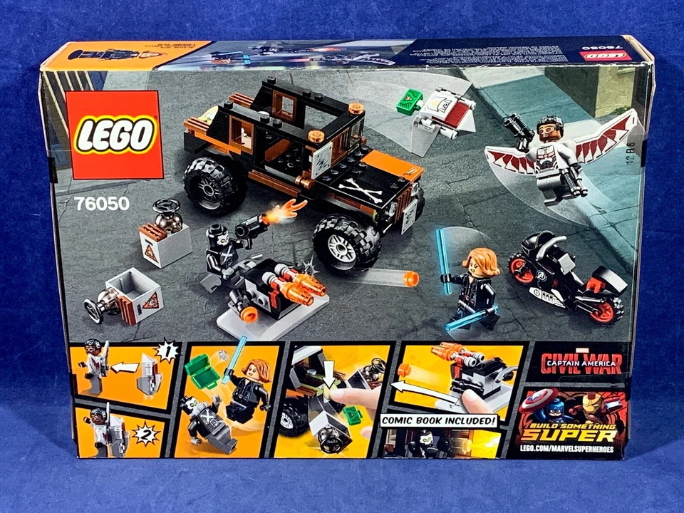 Nuevo CROSSBONES' HAZARD HEIST - Super Heroes Lego 76050 MARVEL Motocicleta JEEP Foto 4 de 4
