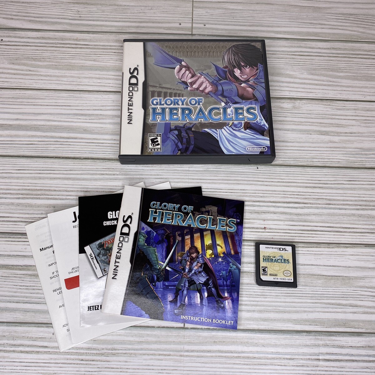 Glory of Heracles (Nintendo DS, 2010) Rare W/ Manual And Case Video Game