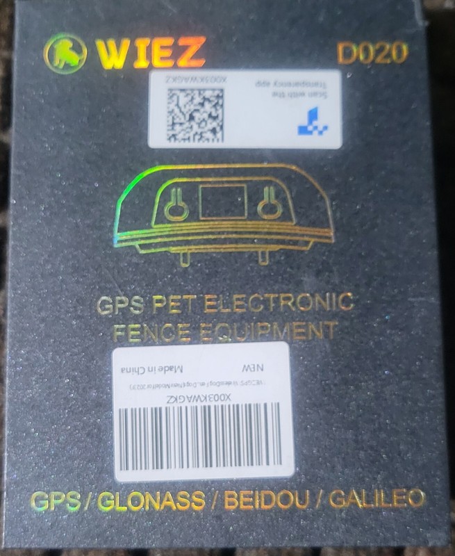WIEZ GPS Wireless Dog Fence Electric Dog Collar Fence Pet Containment System 