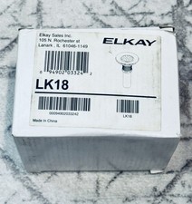 Elkay LK18 Nickel Plated Brass Body Drain Strainer and Tailpiece Assembly