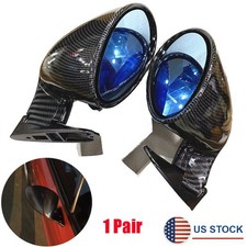 2x Carbon Fiber Look Rear View Side Mirrors For Hot Rod Vintage Sport Racing Car 2x Carbon Fiber Look Rear View Side Mirrors For Hot Rod Vintage Sport Racing Car
