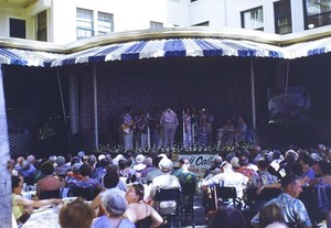 1950s Hawaii Calls Moana Surfrider Hotel 35mm kodachrome slide photo