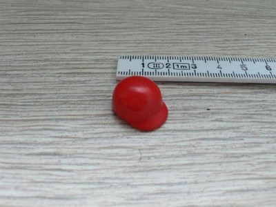 Playmobil - für Kind, Rundkappe mit Blende, Kappe rund mit Schirm, rot