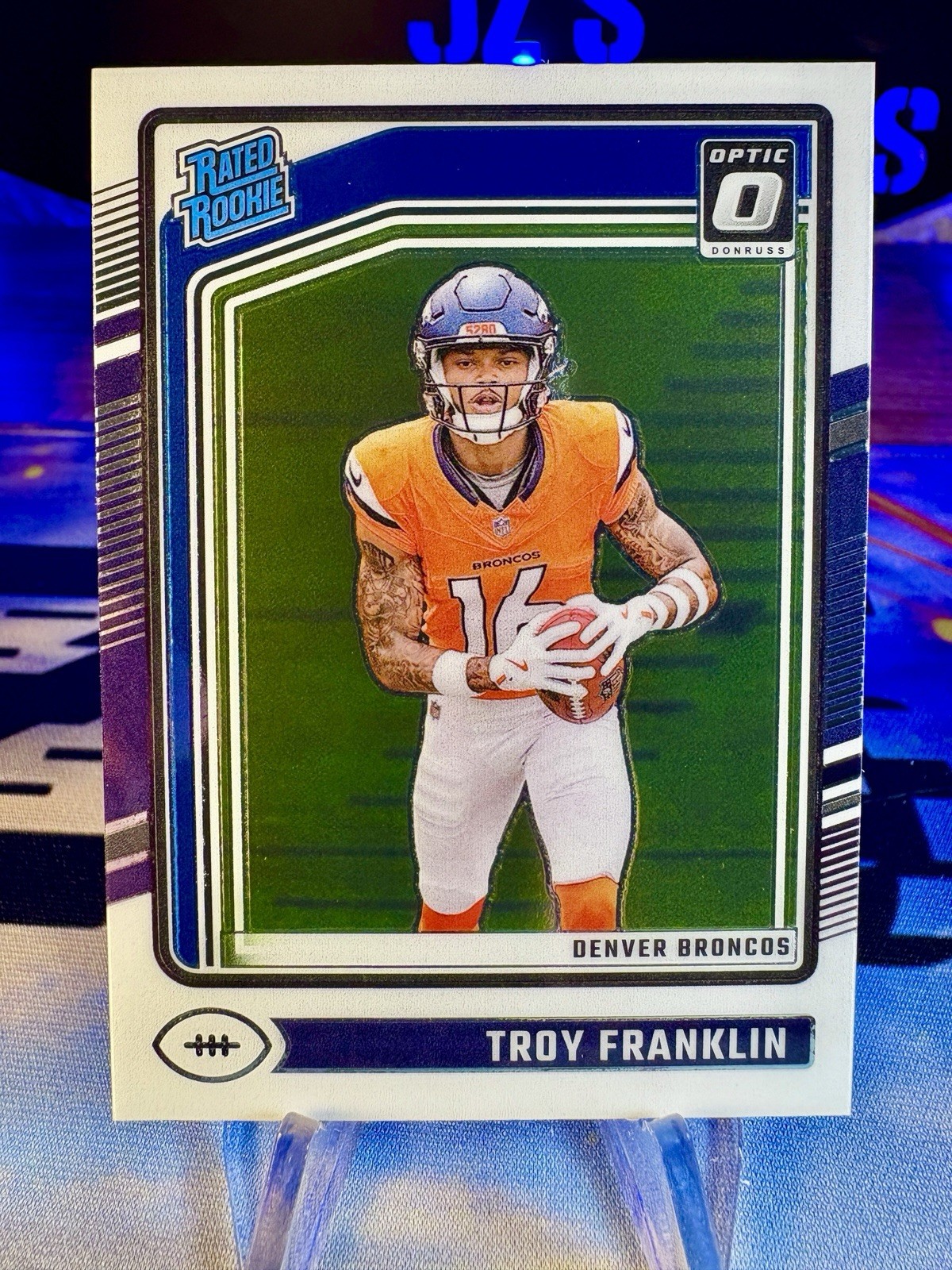 2024 Troy Franklin Panini Donruss Optic Rated Rookie #294 Denver Broncos