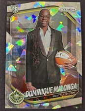 2025 Panini Prizm WNBA Dominique Malonga Image Variation Cracked Ice Prizm #144
