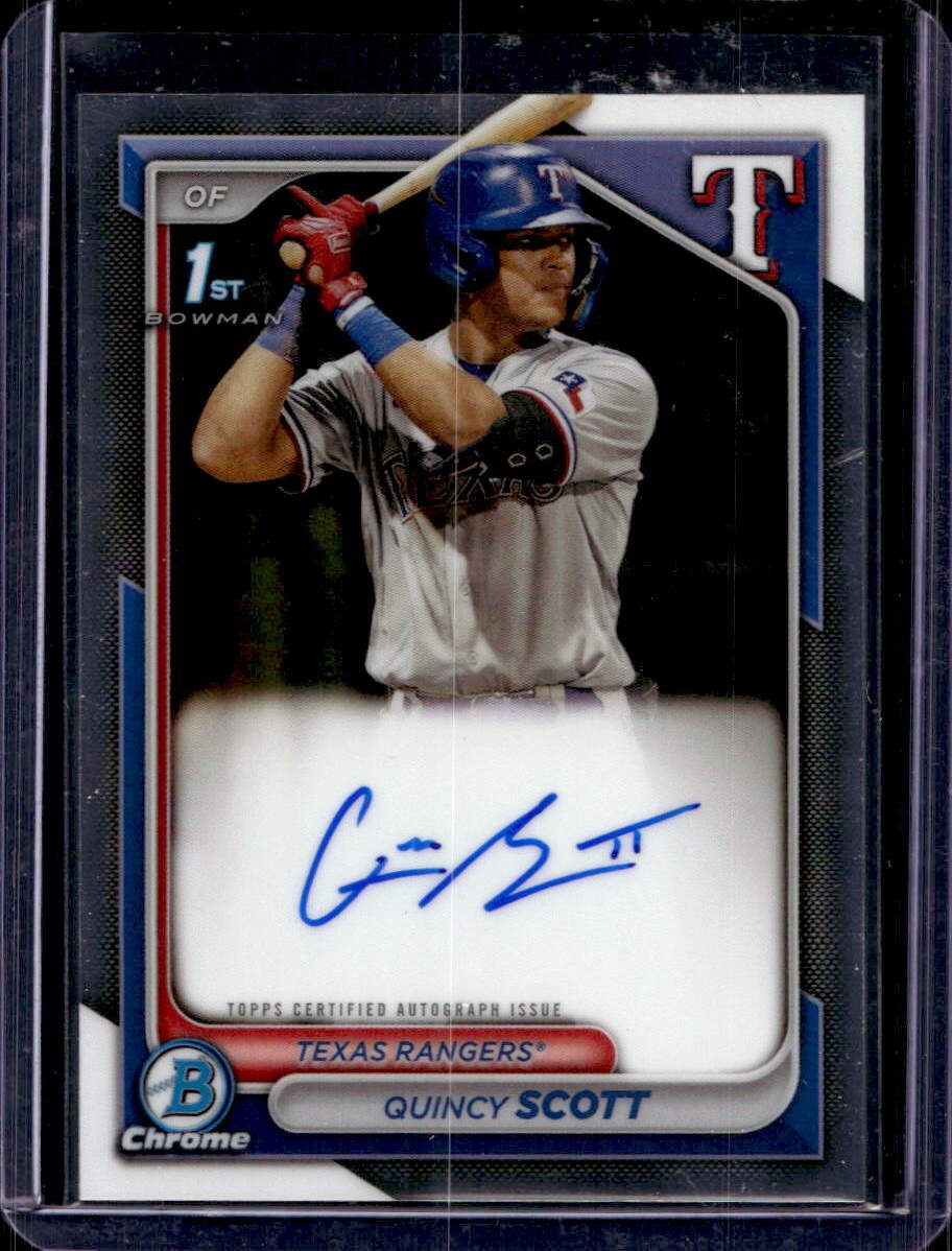 Quincy Scott 2024 Bowman Chrome #CPA-QS 1st Prospect Auto