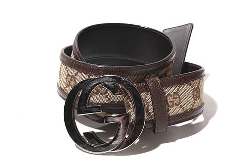 Gucci Belt Authentic GG Canvas Leather Brown Belt Unisex From Japan Fashion