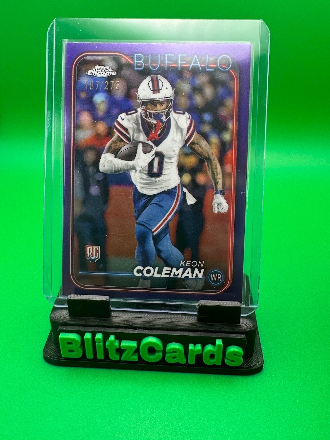 2024 Topps Chrome - RC #209 Keon Coleman purple /275