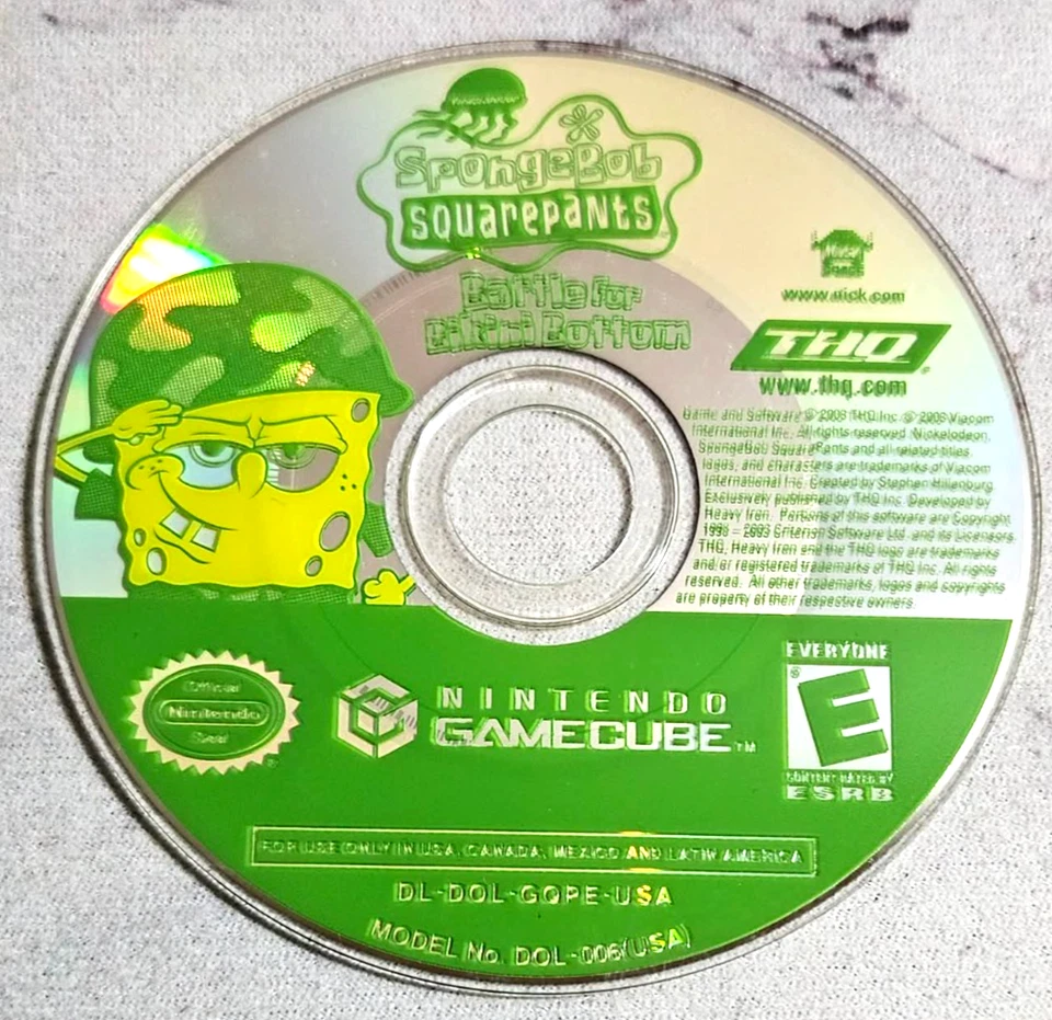SpongeBob SquarePants: The Battle for Bikini Bottom (GameCube)No Manual - Tested - Image 4 of 4