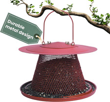 Durable Wild Bird Feeder - 2.5 Lb Seed Capacity - Feed up to 15 Birds at Once -