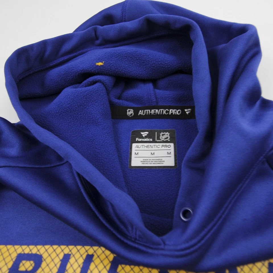 Buffalo Sabres Fanatics NHL Pro Authentics Sweatshirt Men's Blue Used - Image 2 of 4