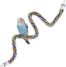 Colorful Bird Rope Perches for Parrots, Cockatiels, Parakeets - 31.5 Inch