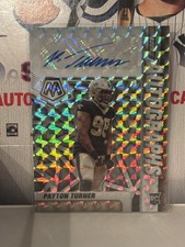 PAYTON TURNER 2021 Panini Mosaic AUTO AUTOGRAPH SILVER PRIZM RC Saints RA-47 🔥