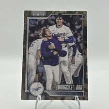 2026 Topps Series 1 Shohei Ohtani, Yoshinobu Yamamoto #265 Memorial Day Camo /25