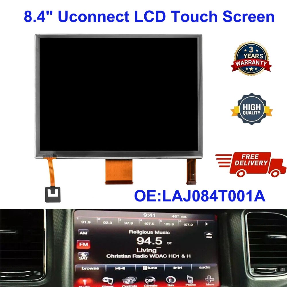 8.4"LAJ084T001A LCD Display with Touch Screen Glass Digitizer for Dodge Maserati