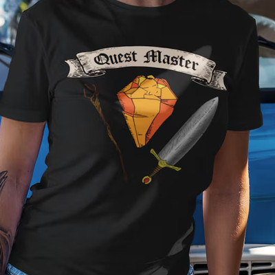 Quest Master Onward Unisex Tee black T-shirt All sizes 1F2597