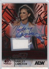 2025 SP Game Used AEW Authentic Rookies Memorabilia /35 Harley Cameron Auto 09q5