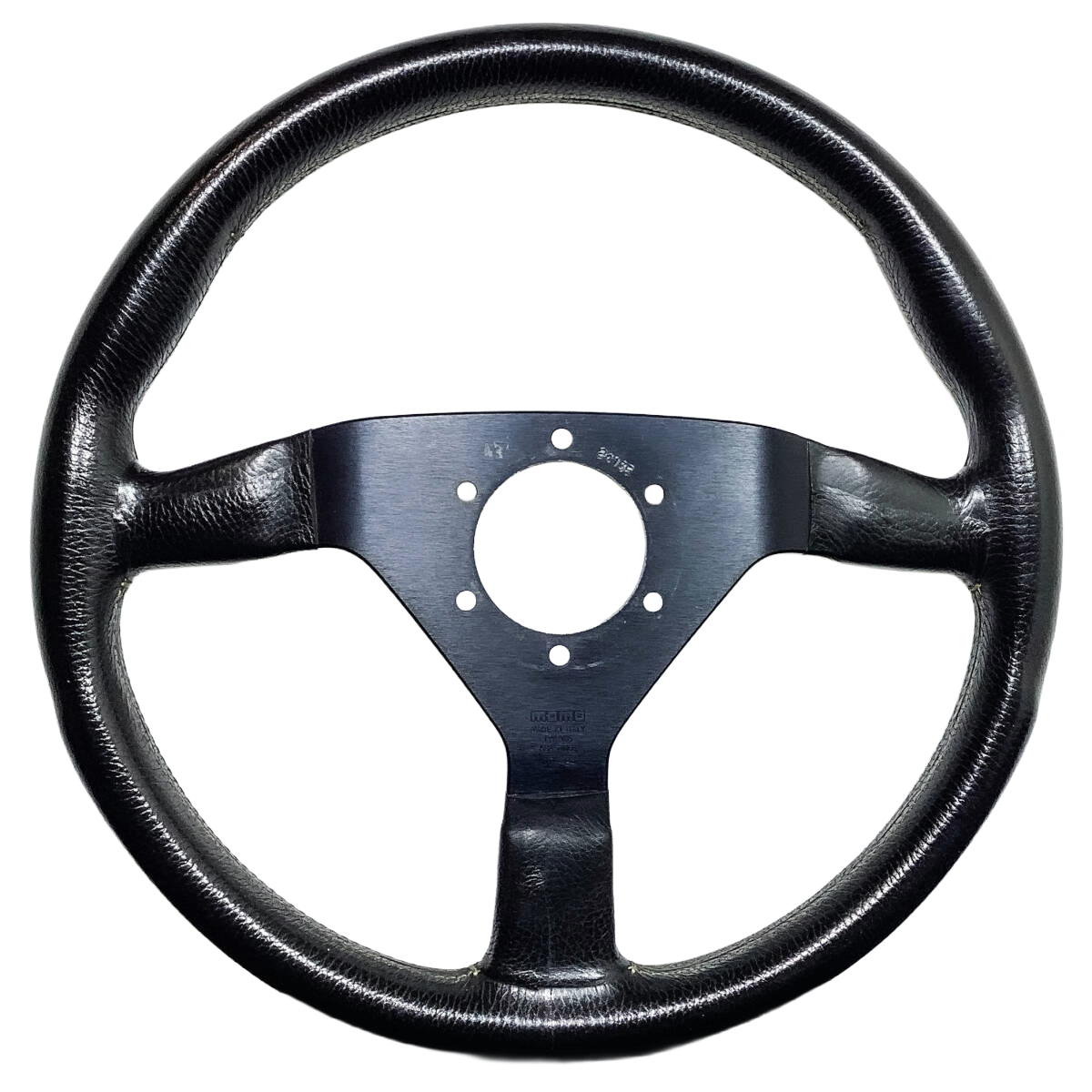 MOMO VELOCE V35 340mm Steering Wheel Black Leather CORSE Horn NA