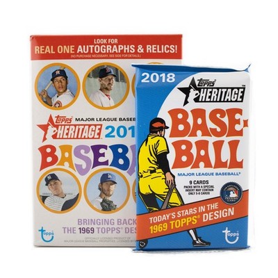 2018 Topps Heritage Blaster Pack Factory Sealed Unopened Baseball Pack Ohtani RC