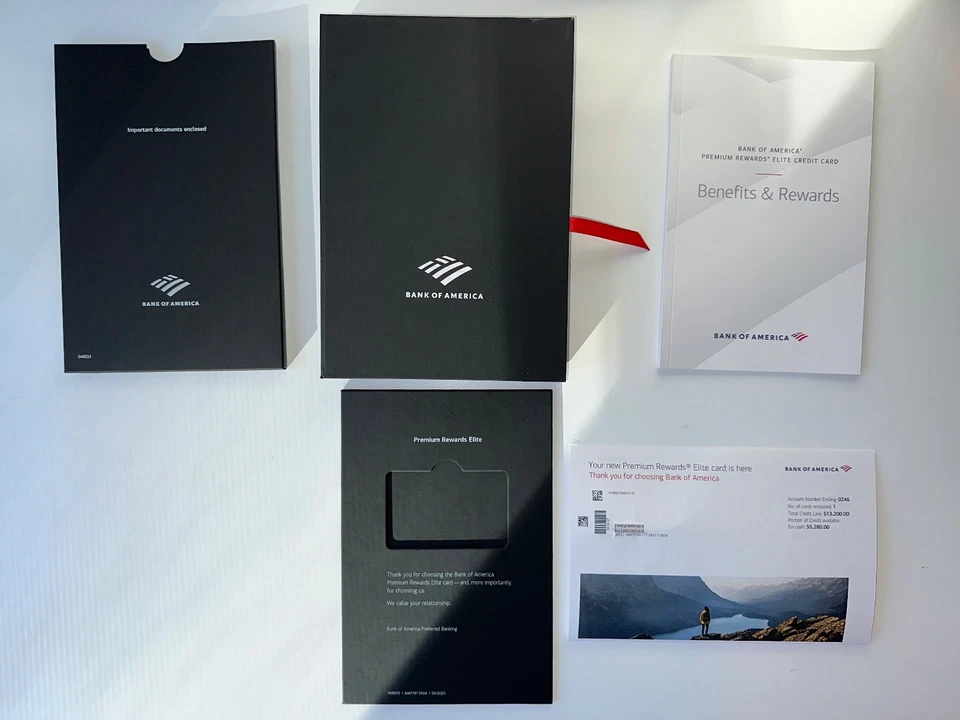 Bank of America Premium Rewards Elite ✅Full Welcome Package✅Box Kit Only-NO CARD - Image 2 of 4