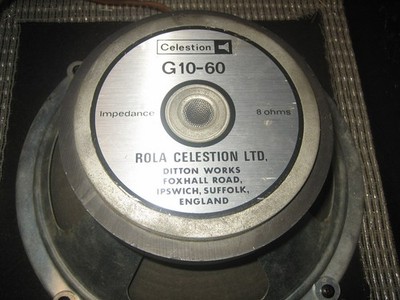 CELESTION G10-60 10'' 253mm 8 Ohm Speaker, 60 Watt, Top Sound