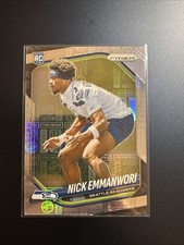 2025 Panini Prizm Football Nick Emmanwori /20 Prizm Logo RC