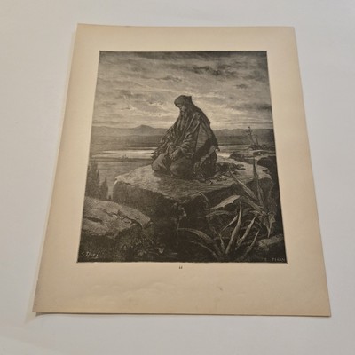 Isaiah Gustave Dore c. 1890 Bible Engraving (312)