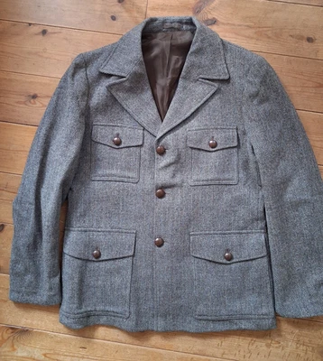 ST. MICHAEL Jacke Wolle Tweed Dreiknopf Größe M/L Mod/Soul vintage Made in UK - Bild 1 von 4