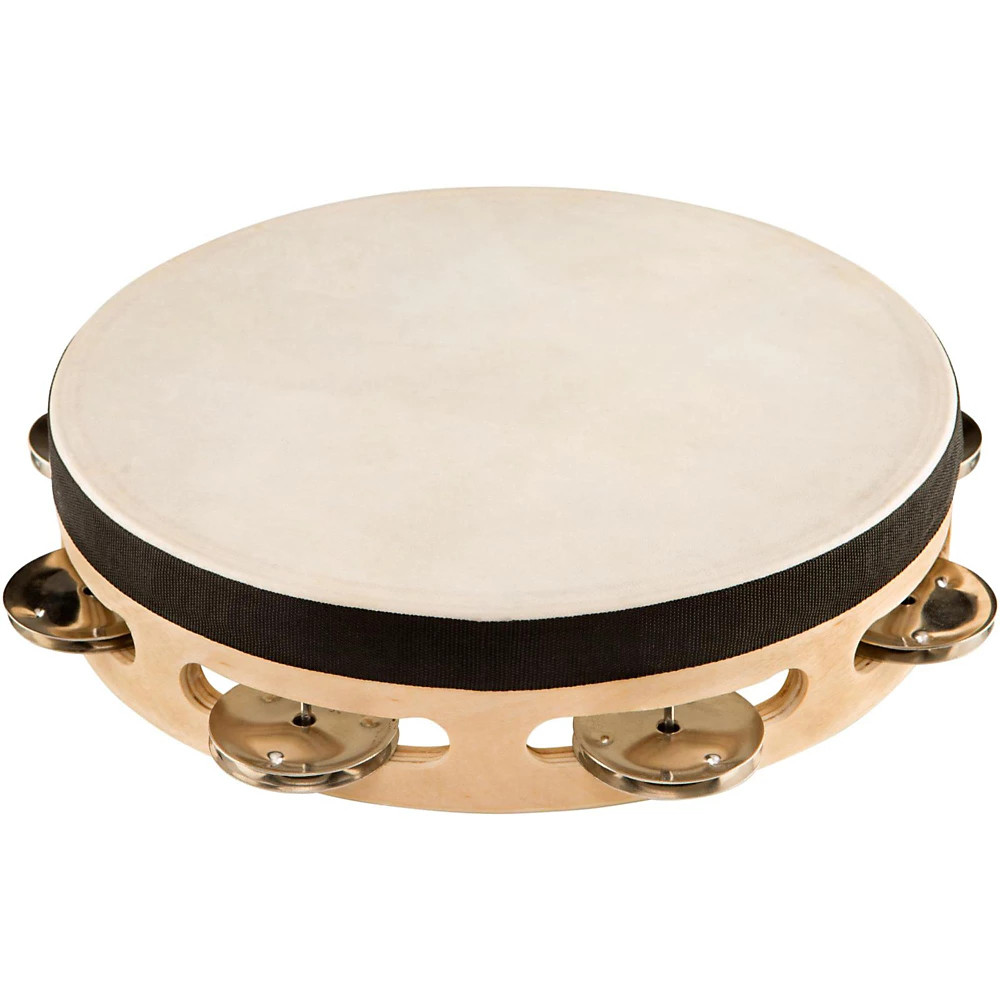 Sound Percussion Labs Baja Single Row Tambourine Steel Jingles 8 Inch Natural 4990₽