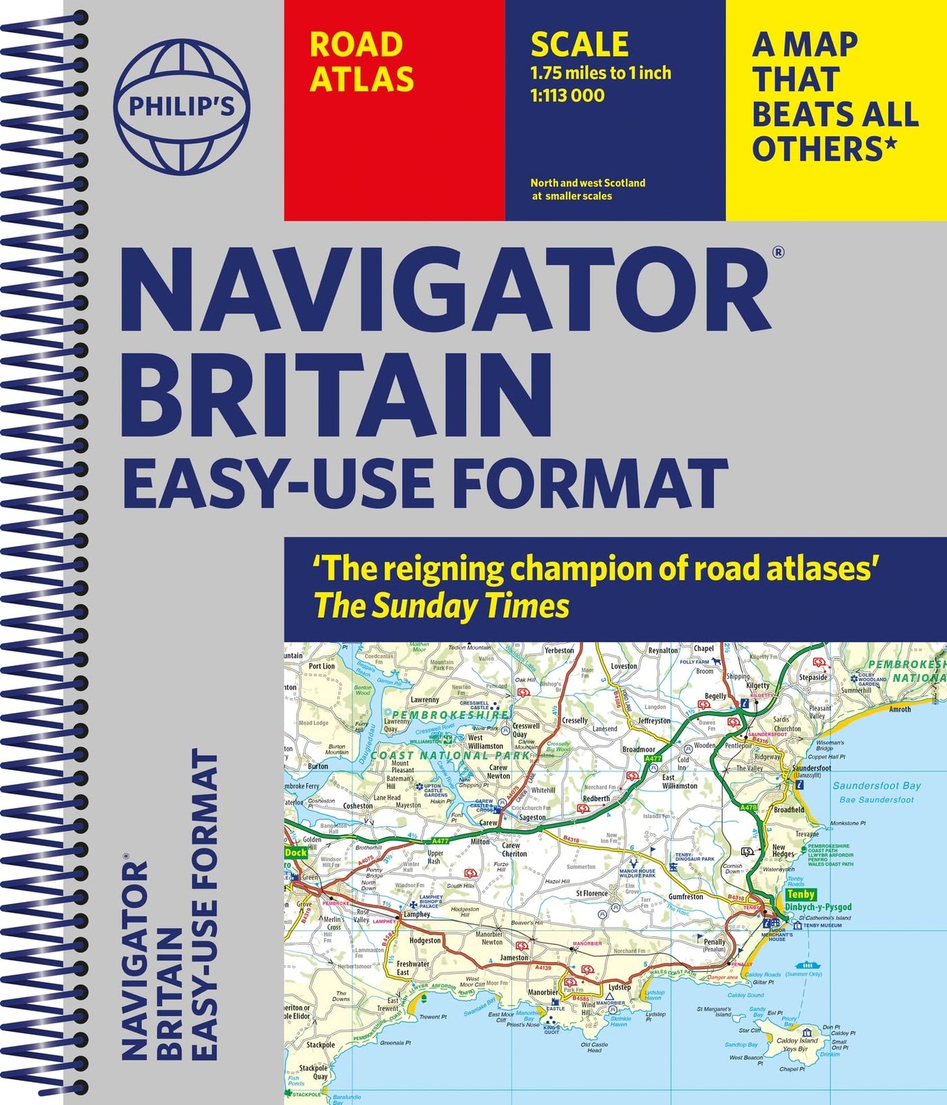 Philip's Navigator Britain Easy Use Format by Philip's Maps (Spiral 2022) - Image 4