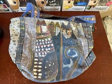 Laurel Burch Feline Clan Canvas Tote Handbag Purse