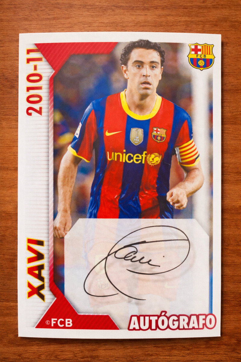 2010 2011 Panini FC Barcelona Xavi Auto Autografo #89 Mint | eBay