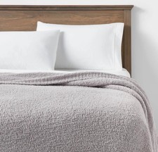 Copriletto Soglia Completo/Regina Accogliente Ciniglia, Nuovo