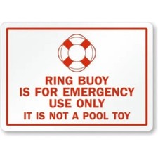 Humorous Pool Aluminum Weatherproof Sign c00021