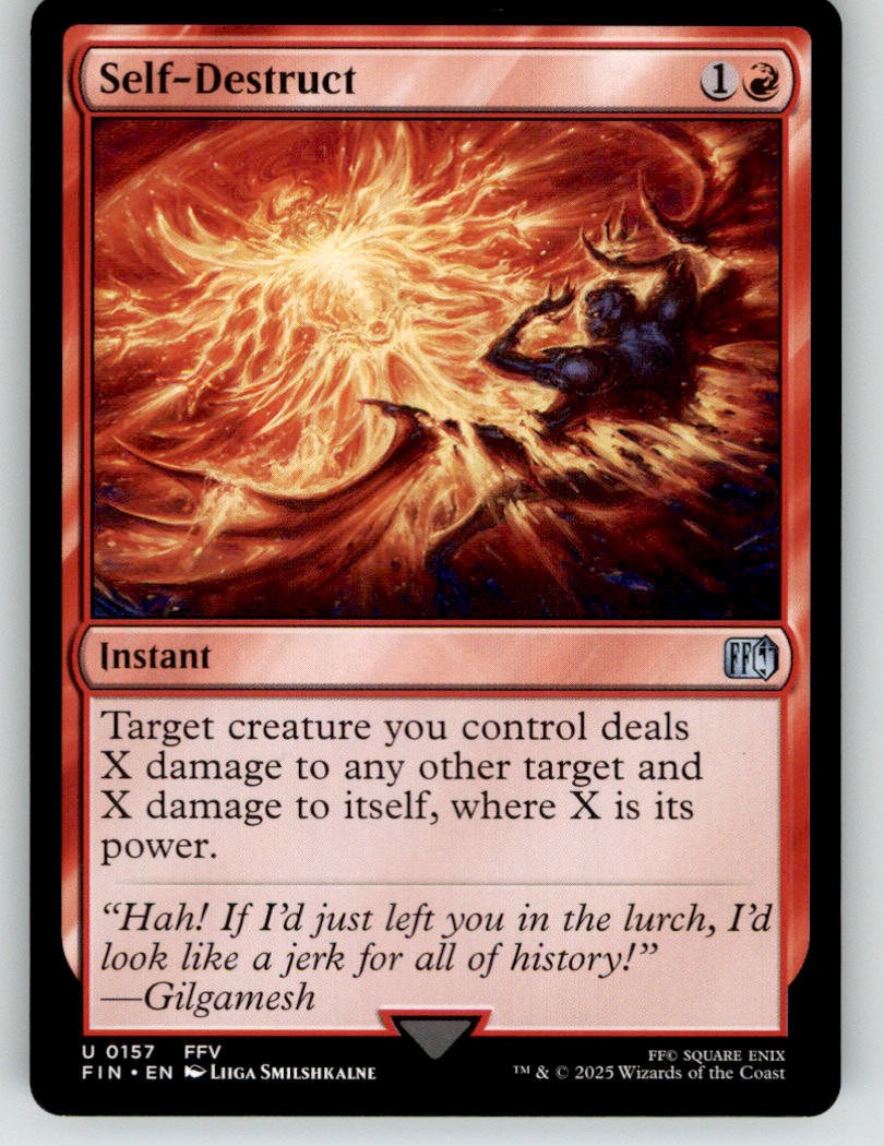 Self-Destruct 157 Uncommon FINAL FANTASY Magic: The Gathering Near Mint