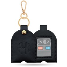 Leather Key Sleeve for Broken Car Key Loop Replacement Xlarge - Black 05