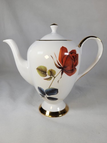 Tea Set Genuine Fine Bone China Vintage Rose Pattern England 15 Pieces Rare Prop - Picture 4 of 23