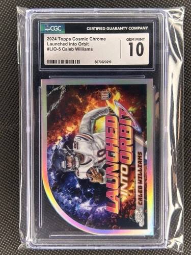 2024 TOPPS COSMIC CHROME LAUNCHED INTO ORBIT #LIO5 CALEB WILLIAMS CGC 10