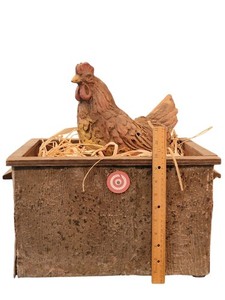 SHOOTING GALLARY CHICKEN ON NEST 