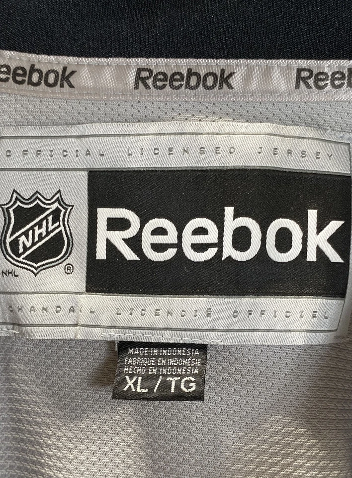 Camiseta deportiva Reebok Kings para hombre gris Anze Kopitar #11 firmada talla XL Foto 3 de 4