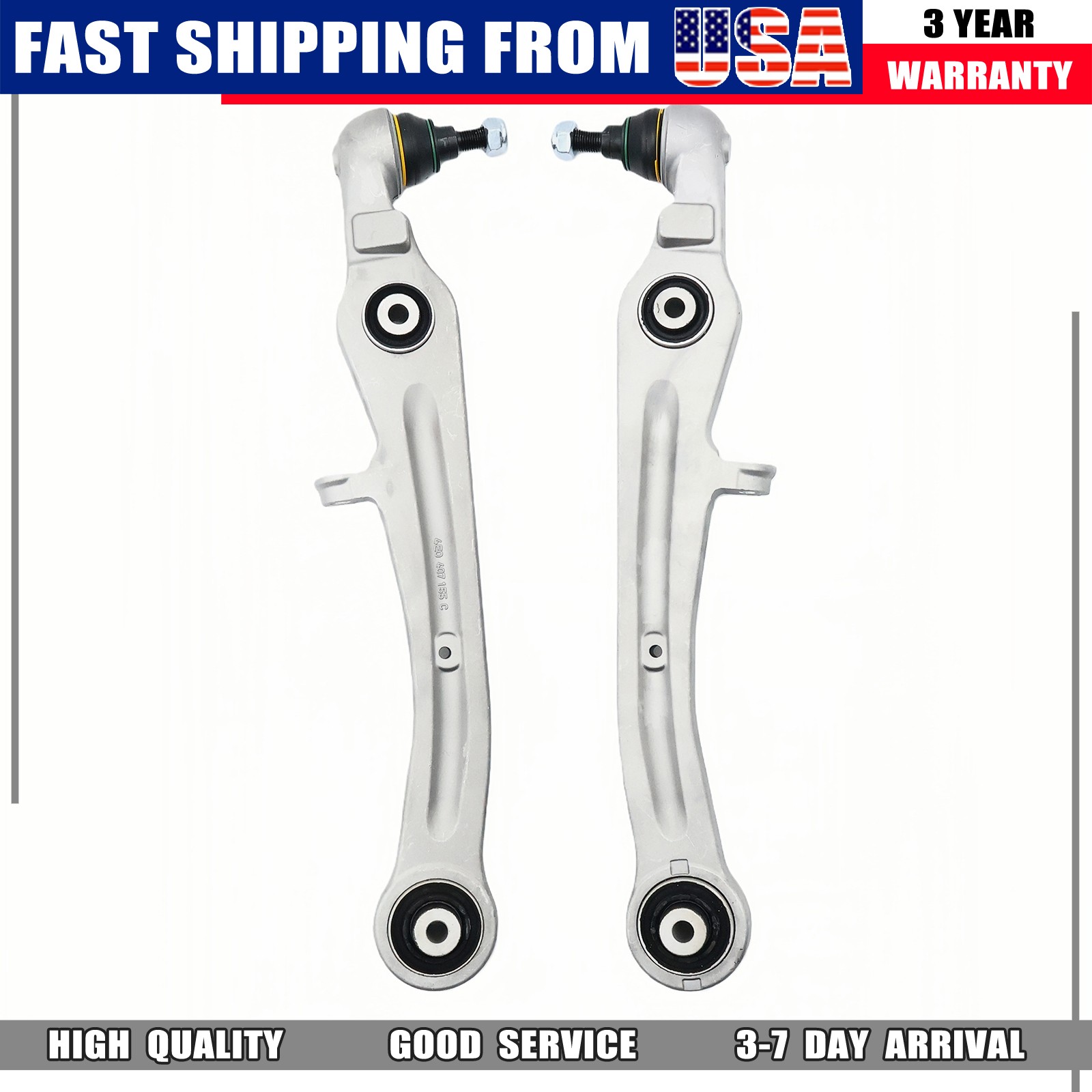 Bentley Flying Spur 2014-2019 Front Upper Control arms 10 pcs P/N 3W0407510