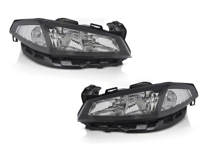 Phares avant pour Renault Laguna II 05/07 optiques de rechange finition chrome élégant
