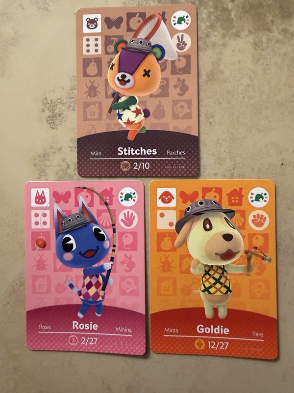 Lot Of 3 Adorable Nintendo Wii U Ammibo Trading Cards Pokemon Style NM Defunct!