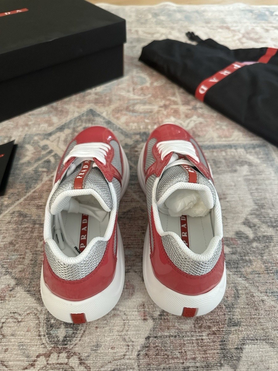 Prada Americas Cup Sneakers Pink Size EU 37, Women's 7 NEW | eBay