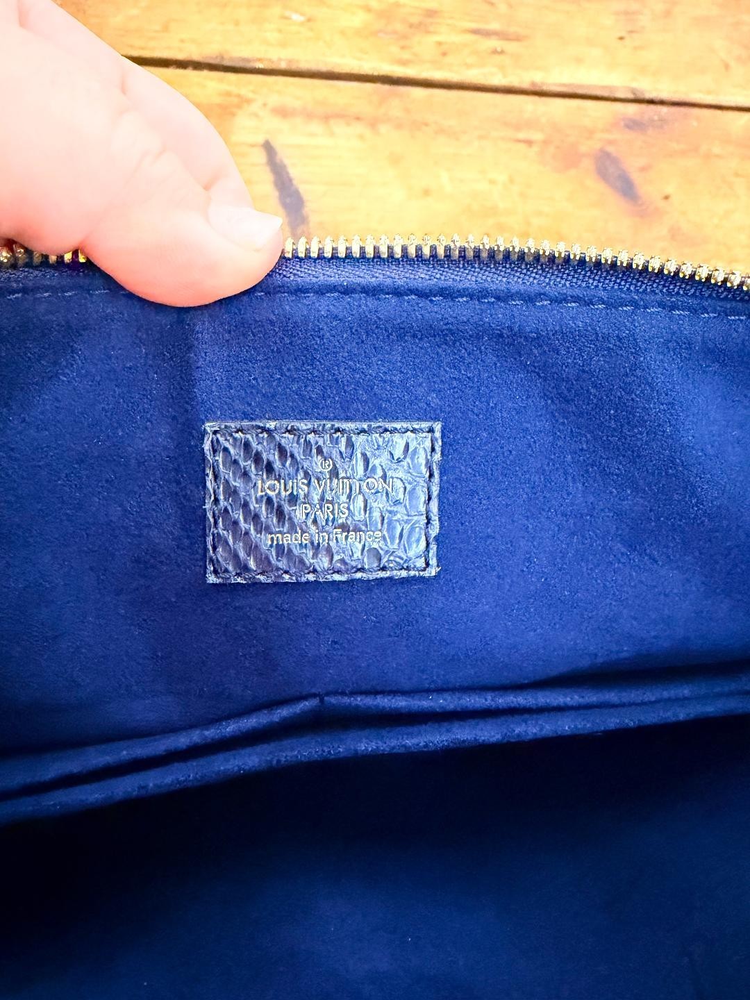 Authentic Louis Vuitton Pallas MM Python Trim Mon… - image 6