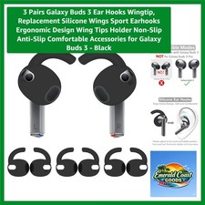 3 Pairs Non-Slip Silicone Ear Hooks for Galaxy Buds 3 - Enhanced Comfort
