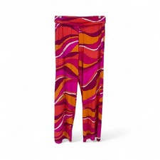 Trina Turk Vivid Vista Swim Pant Small Pink Orange Cover Up Mod Boho